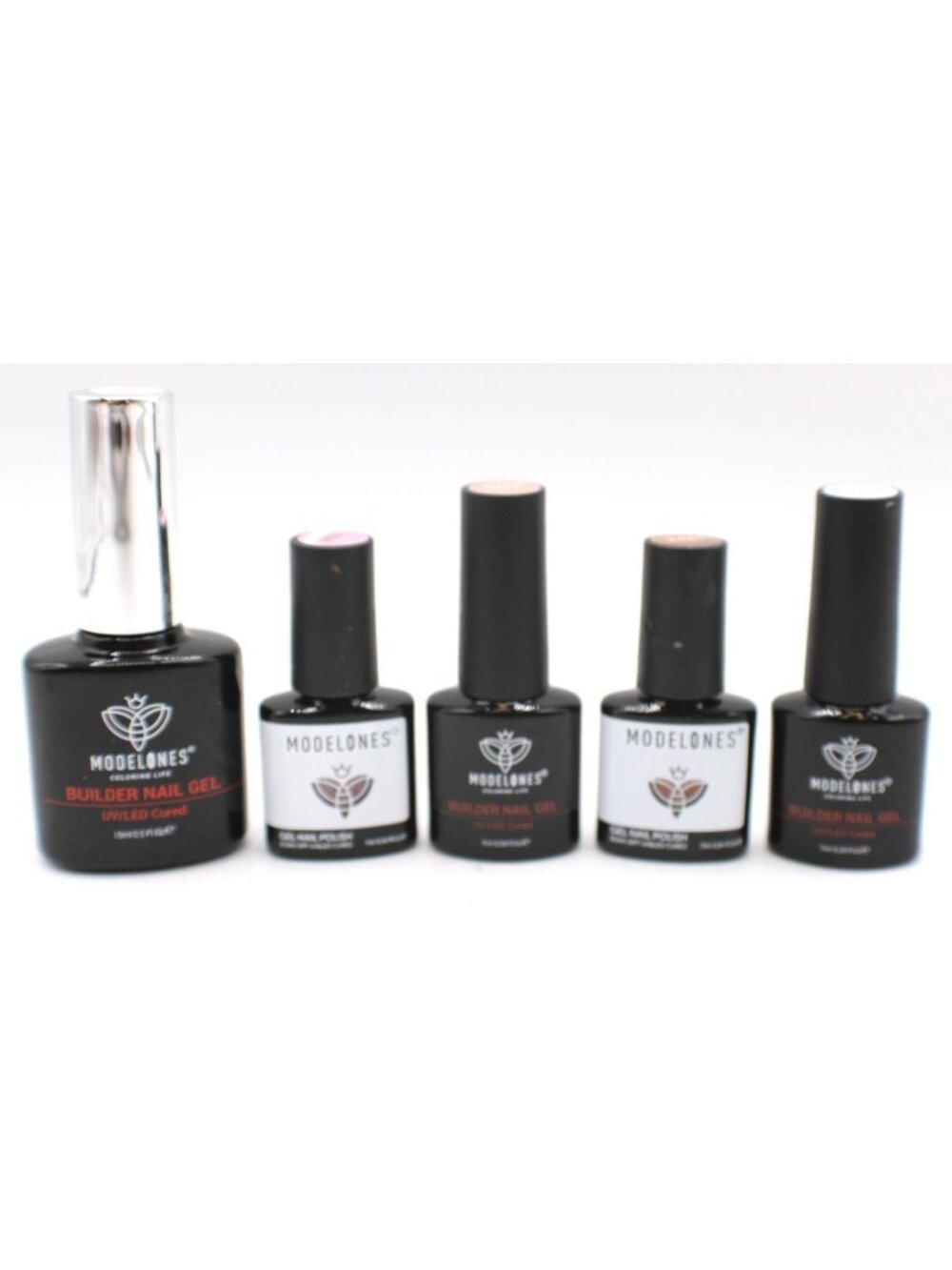 Modelones Nail Gel & Gel Nail Polish Set UV/LED Cured 15ml & 7ml Assorted Colors